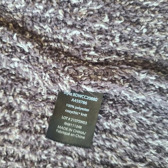 Barefoot Dreams Cozy Brown Gray Women's Sweater Long Cardigan Size XL - Picture 6 of 10